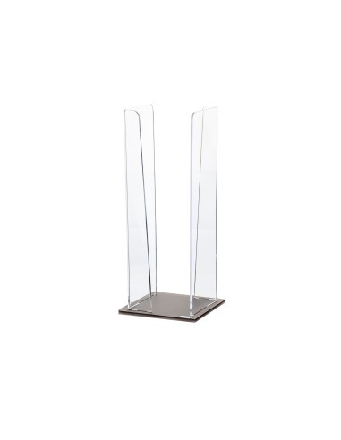 Vesta Home - Portabicchieri Verticale Like Water·marrone Monosatinato·10 X 10 X 25 H Th. 5 Mm