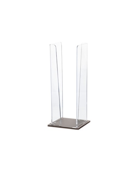 Vesta Home - Portabicchieri Verticale Like Water·marrone Monosatinato·10 X 10 X 25 H Th. 5 Mm