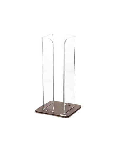 Vesta Home - Portabicchieri Verticale Like Water·marrone Monosatinato·10 X 10 X 25 H Th. 5 Mm