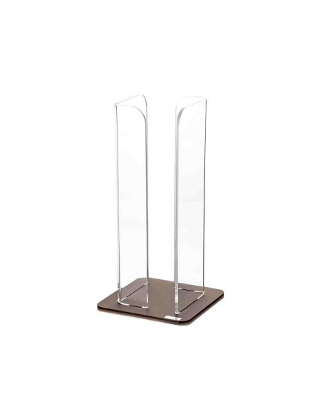 Vesta Home - Portabicchieri Verticale Like Water·marrone Monosatinato·10 X 10 X 25 H Th. 5 Mm