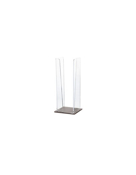 Vesta Home - Portabicchieri Verticale Like Water·marrone Monosatinato·10 X 10 X 25 H Th. 5 Mm