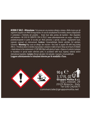 Muhà – Candela 90 Gr Bianco Caldo Acqua e Sale Bronzo