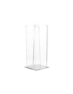 Vesta Home - Portabicchieri Verticale Like Water·bianco Monosatinato·10 X 10 X 25 H Th. 5 Mm