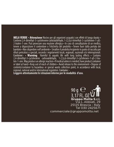 Muhà – Candela 90 Gr Verde Chiaro Mela Verde Biancomarmo
