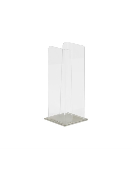 Vesta Home - Portabicchieri Verticale Like Water·bianco Monosatinato·10 X 10 X 25 H Th. 5 Mm