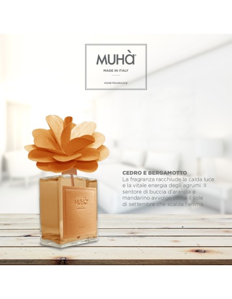 Muhà - Flower 500ml Arancio Cedro e Bergamotto - Diffusore