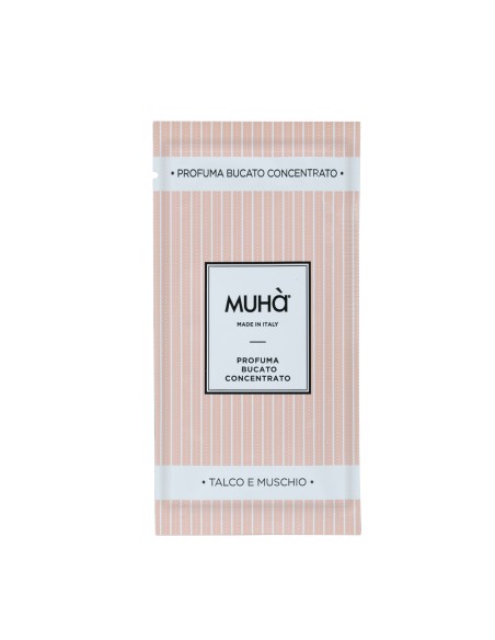Muhà - Bucato Monodose 10ml Talco e Muschio - Profumatore Bucato per Lavatrice