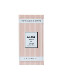 Muhà - Bucato Monodose 10ml Talco e Muschio - Profumatore Bucato per Lavatrice