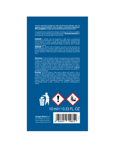 Muhà - Bucato Monodose 10ml Diamond - Profumatore Bucato per Lavatrice