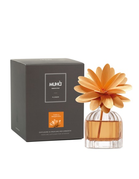 Muhà - Flower 60ml Arancio Cedro e Bergamotto - Diffusore