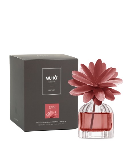 Muhà - Flower 60ml Rosso Arancio e Cannella - Diffusore
