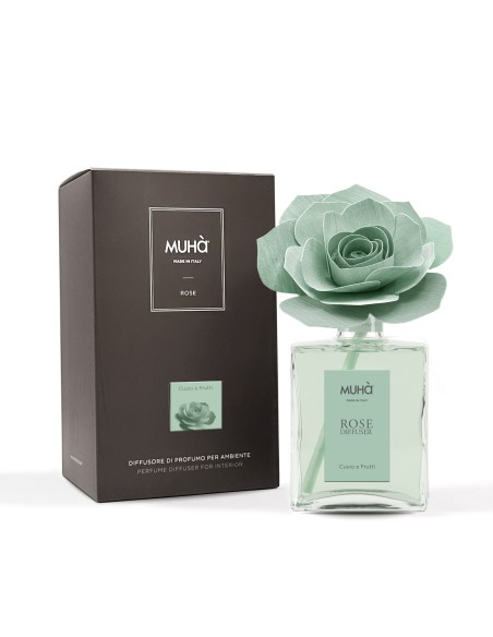 Muhà - Rosa Verde 200ml Cuoio e Frutti - Diffusore