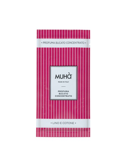 Muhà - Bucato Monodose 10ml Lino e Cotone - Profumatore Bucato per Lavatrice