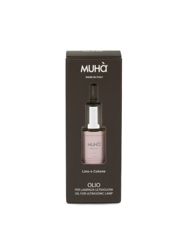 Muhà - Olio Idro 15ml Lino e Cotone - Essenza Idroalcolica Concentrata