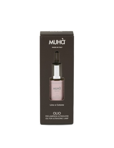 Muhà - Olio Idro 15ml Lino e Cotone - Essenza Idroalcolica Concentrata