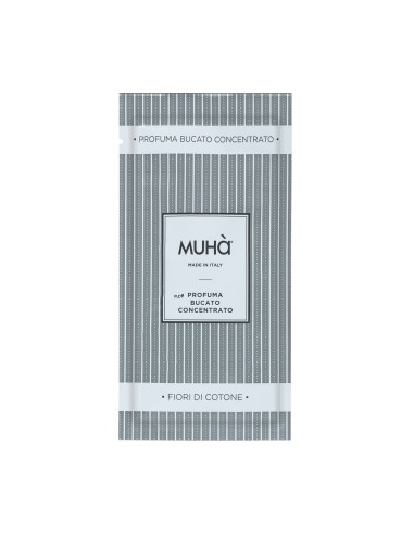 Muhà - Bucato Monodose 10ml Fiori di Cotone - Profumatore Bucato per Lavatrice