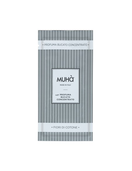 Muhà - Bucato Monodose 10ml Fiori di Cotone - Profumatore Bucato per Lavatrice