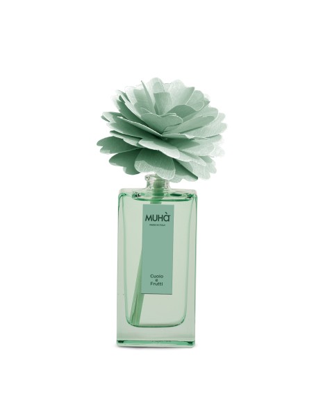 Muhà - Peony Verde Acqua 50ml Cuoio e Frutti - Diffusore