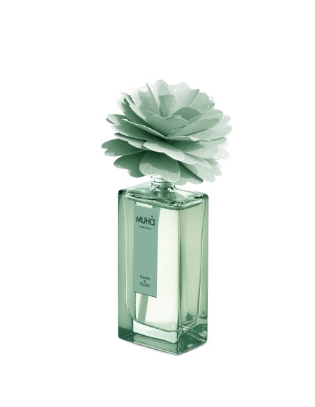 Muhà - Peony Verde Acqua 50ml Cuoio e Frutti - Diffusore