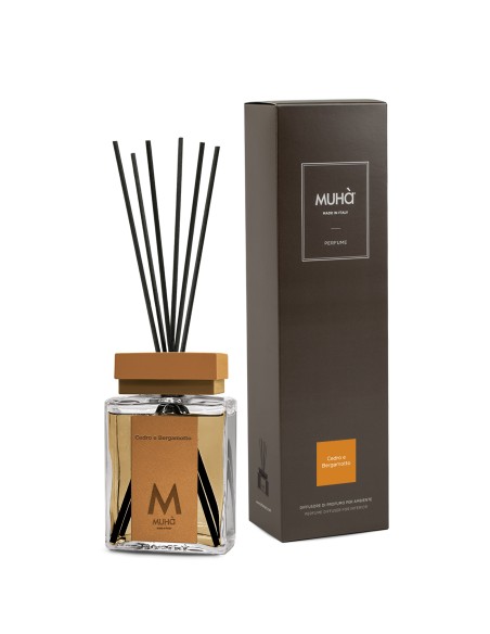 Muhà - Perfume 200ml Cedro e Bergamotto - Diffusore