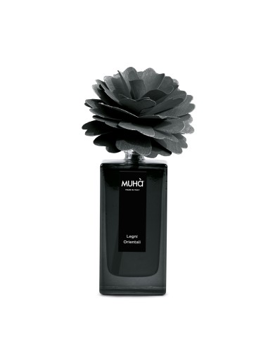 Muhà - Peony Nero 50ml Legni Orientali Trasparente - Diffusore
