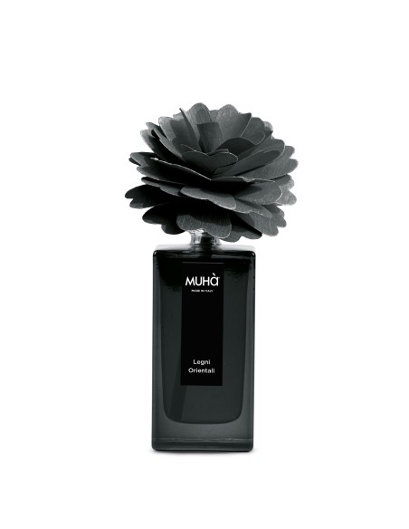 Muhà - Peony Nero 50ml Legni Orientali Trasparente - Diffusore
