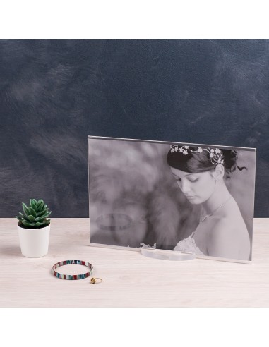 Vesta Home - Portafoto Grande Air 20x30·trasparente·20 X 30 Th. Base 8 Mm Th. Body 4 Mm