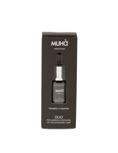 Muhà - Olio Idro 15ml Vaniglia e Liquirizia - Essenza Idroalcolica Concentrata