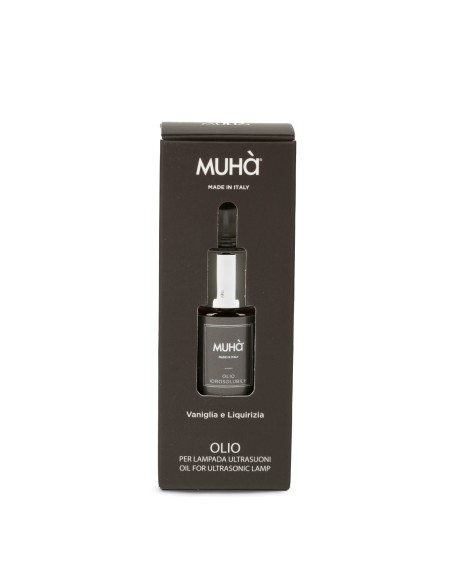 Muhà - Olio Idro 15ml Vaniglia e Liquirizia - Essenza Idroalcolica Concentrata