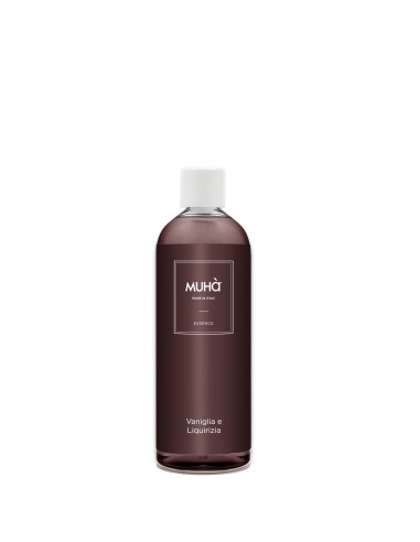 Muhà - Refill 500ml Vaniglia e Liquirizia - Ricarica Liquida per Diffusore