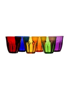 Vesta Home - Ankon Bicchieri Molati - Set 6 Pezzi·multicolor·ø9,5 X 9,5 H Th. 4 Mm 2