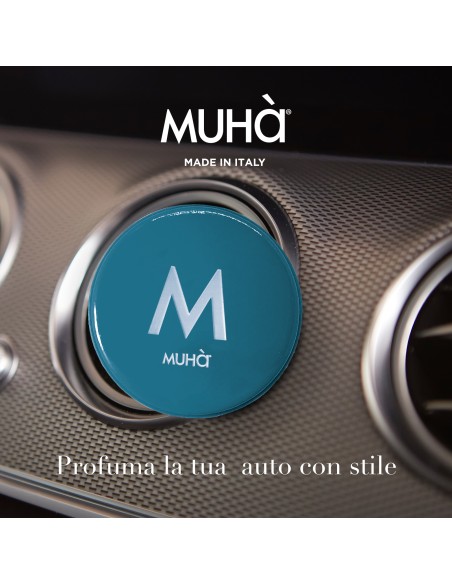 Muhà - Car Auto Ricaricabile Menta e Sandalo - Profumatore Auto