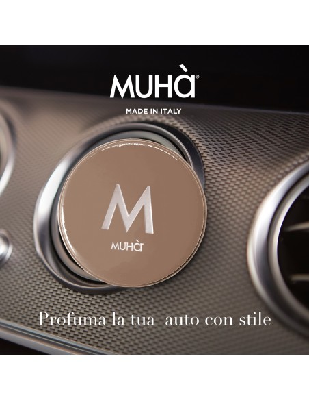 Muhà - Car Auto Ricaricabile Vaniglia e Liquirizia - Profumatore Auto