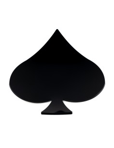 Vesta Home - Vuotatasche Carte Picche·bianco/nero·21,5 X 25 X 2 H Th. 5 Mm