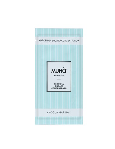 Muhà - Bucato Monodose 10ml Acqua Marina - Profumatore Bucato per Lavatrice