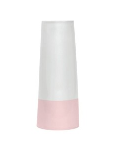 Artempo - Vaso in ceramica Florero Tempo bianco e rosa h 52 cm