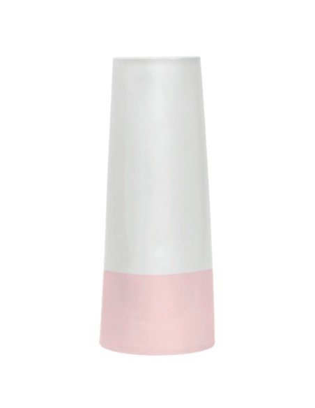 Artempo - Vaso in ceramica Florero Tempo bianco e rosa h 52 cm