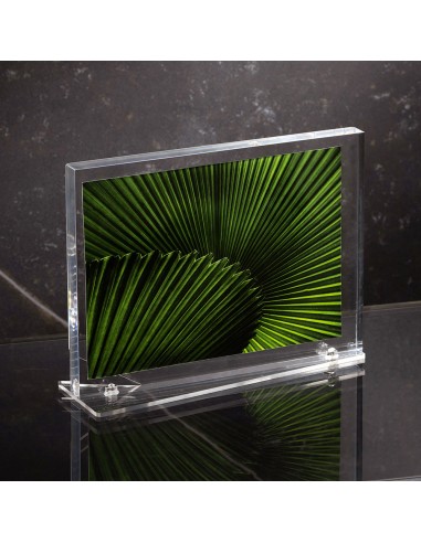 Vesta Home - Portafoto Grande Block·trasparente·15 X 20 Th. Base 3 Mm Th. Body 12 Mm