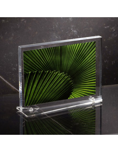 Vesta Home - Portafoto Grande Block·trasparente·15 X 20 Th. Base 3 Mm Th. Body 12 Mm