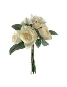 Mazzo rose/ortensie crema H30cm