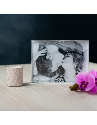 Vesta Home - Portafoto Medio Block·trasparente·13 X 18 Th. Base 3 Mm Th. Body 12 Mm