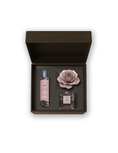 Muhà - Confezione Rosa 100ml + Spray 100ml Ambra Antica - Cofanetto con Diffusore e Spray