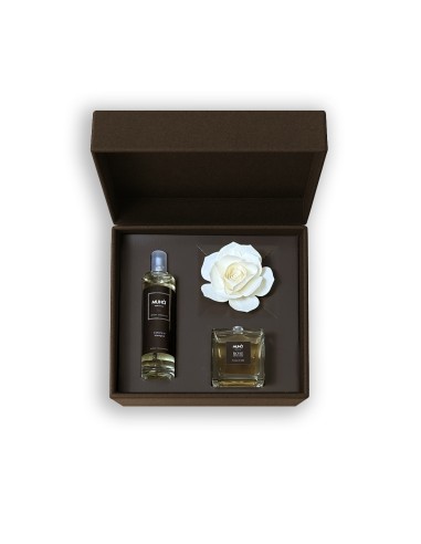 Muhà - Confezione Rosa 100ml + Spray 100ml Acqua e Sale - Cofanetto con Diffusore e Spray