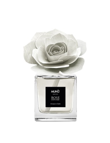 Muhà - Confezione Rosa 100ml + Spray 100ml Acqua e Sale - Cofanetto con Diffusore e Spray