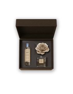 Muhà - Confezione Rosa 100ml + Spray 100ml Dolce Latte - Cofanetto con Diffusore e Spray