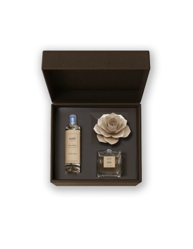 Muhà - Confezione Rosa 100ml + Spray 100ml Dolce Latte - Cofanetto con Diffusore e Spray