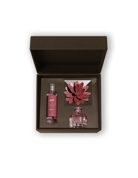 Muhà - Confezione Flower 60ml + Spray 100ml Melograno - Cofanetto con Diffusore e Spray