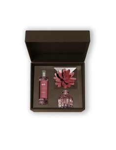 Muhà - Confezione Flower 60ml + Spray 100ml Melograno - Cofanetto con Diffusore e Spray