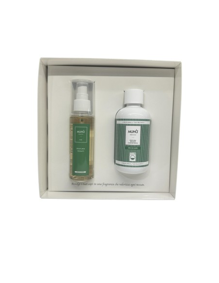 Muhà - Cofanetto Bucato lavatrice 200 ml + Spray tessuti 125 ml Aria di Capri