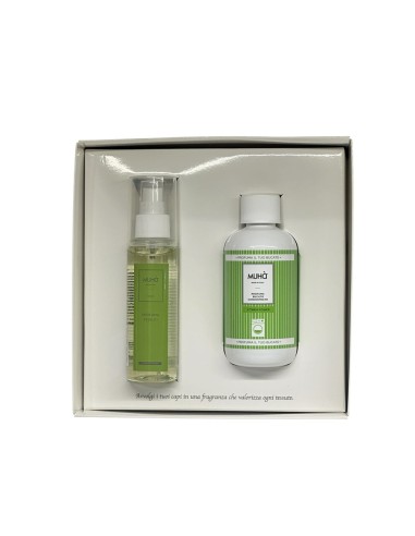 Muhà - Cofanetto Bucato lavatrice 200 ml + Spray tessuti 125 ml Fitness Power